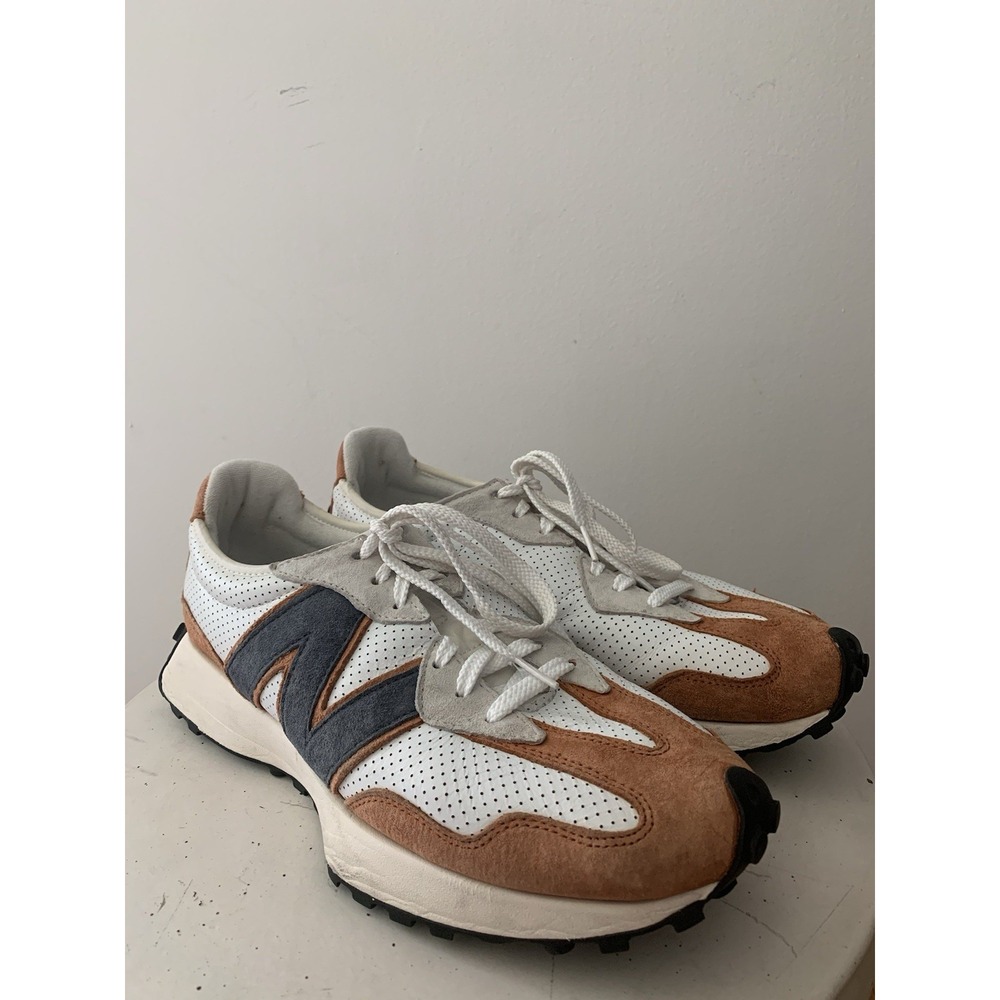 New Balance 327 Mens US 12 EU 46.5 "White Natural Indigo" Sneakers Retro Sport